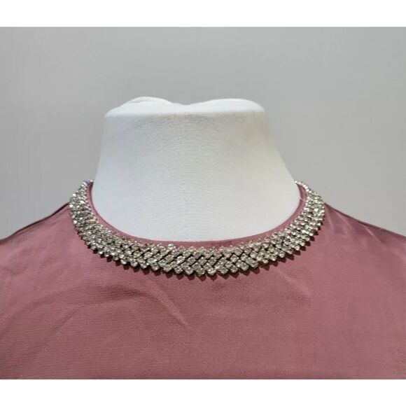 Mac Duggal NWT size 4 jeweled neck cocktail dress style 55697 mauve - Picture 6 of 10